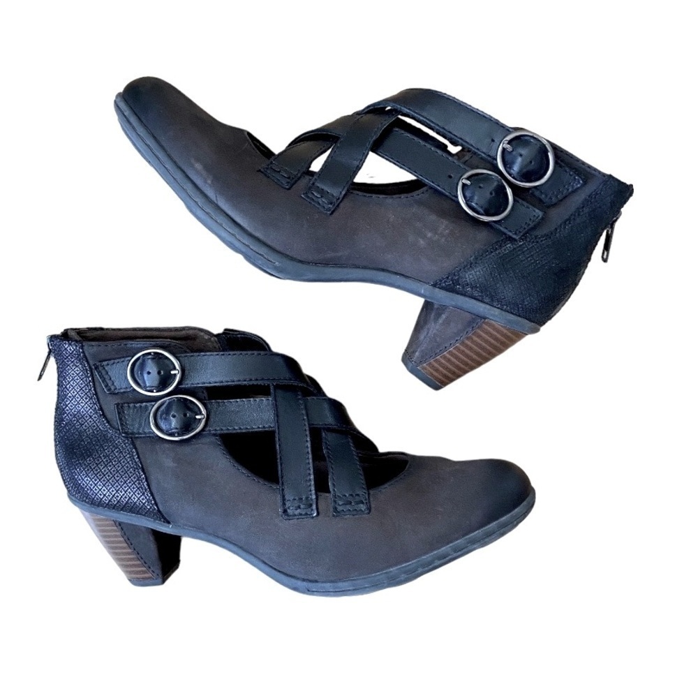 Earth Shoes Amber Dark Brown Leather Women's Pump Size 8.5